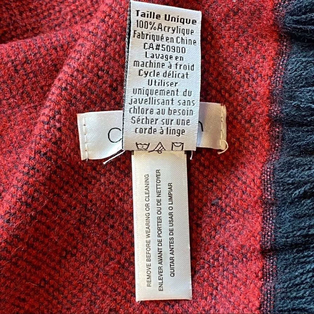 Calvin Klein Knit Acrylic Blanket Shawl